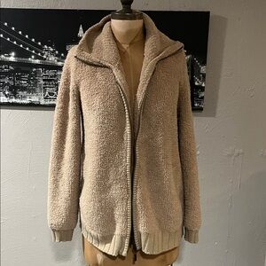 Soft Surroundings Tan Teddy Jacket